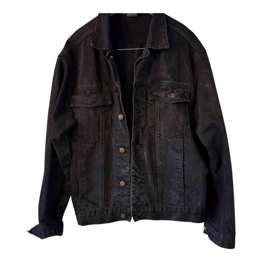 Vintage Guess by Georges Marciano Black Denim Jacket The Clash “London Calling” - Picture 7 of 7